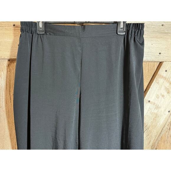 Christian Siriano Womens Runway Style Pants XL Black Lightweight Pull On Elastic - Picture 2 of 11